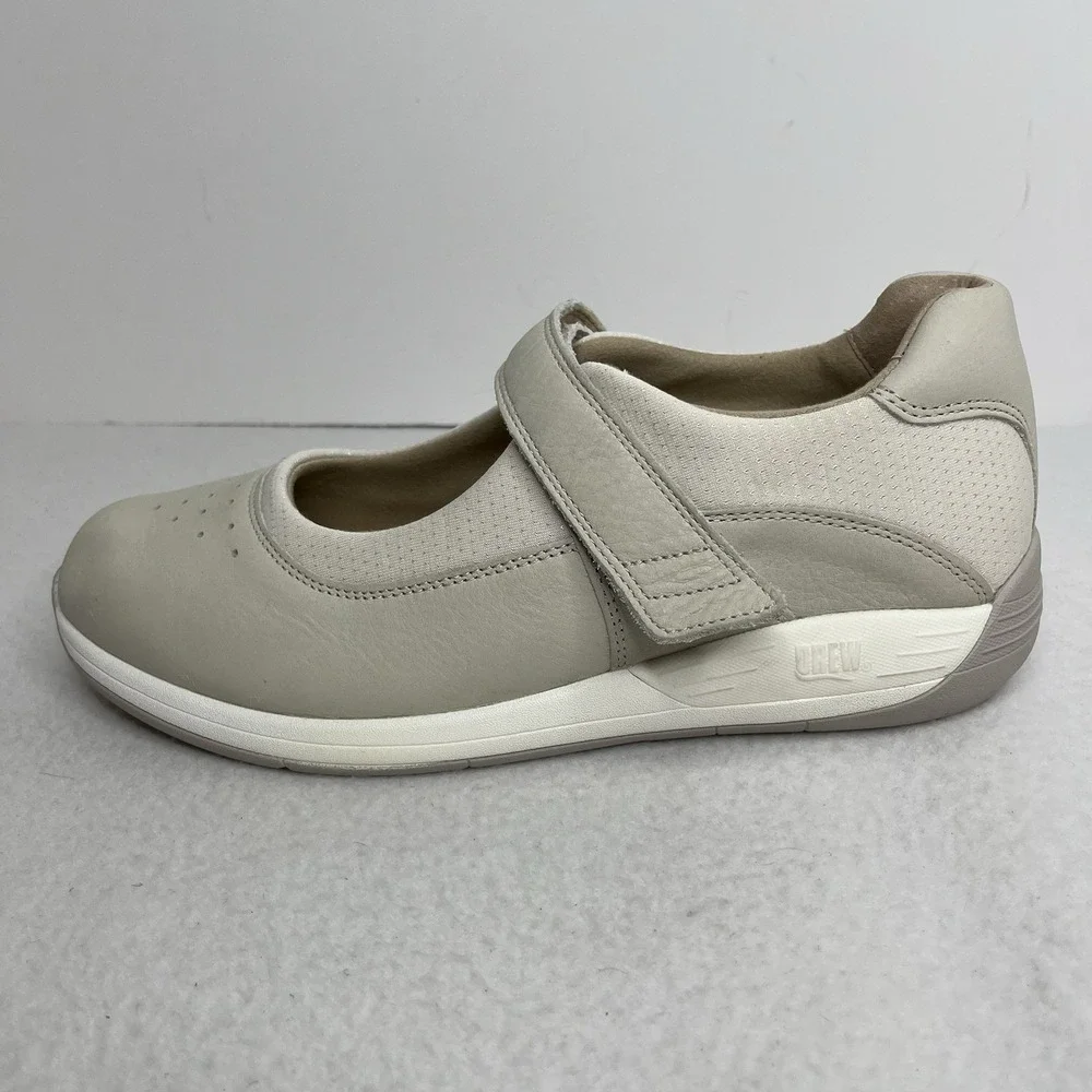 DREW ivory leather